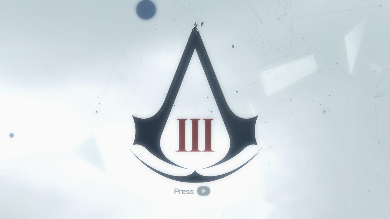 Assassin's Creed III title screen for Xbox 360